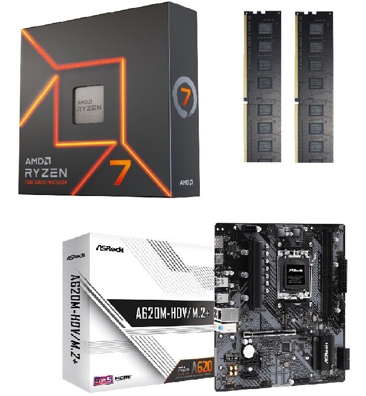 Aufrüstkit Bundle PC 32 AMD Ryzen 7 7800X3D 16x5,0 Ghz AM5 bis 64 GB DDR5 Radeon