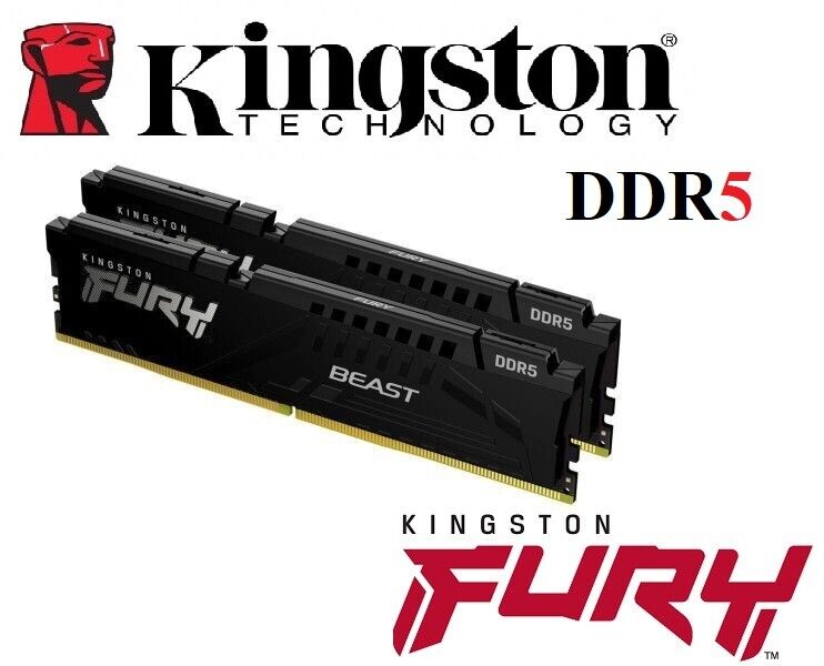 Kingston FURY Beast Ram 8GB 16GB 32GB 64GB DDR5 Arbeitsspeicher Gaming PC