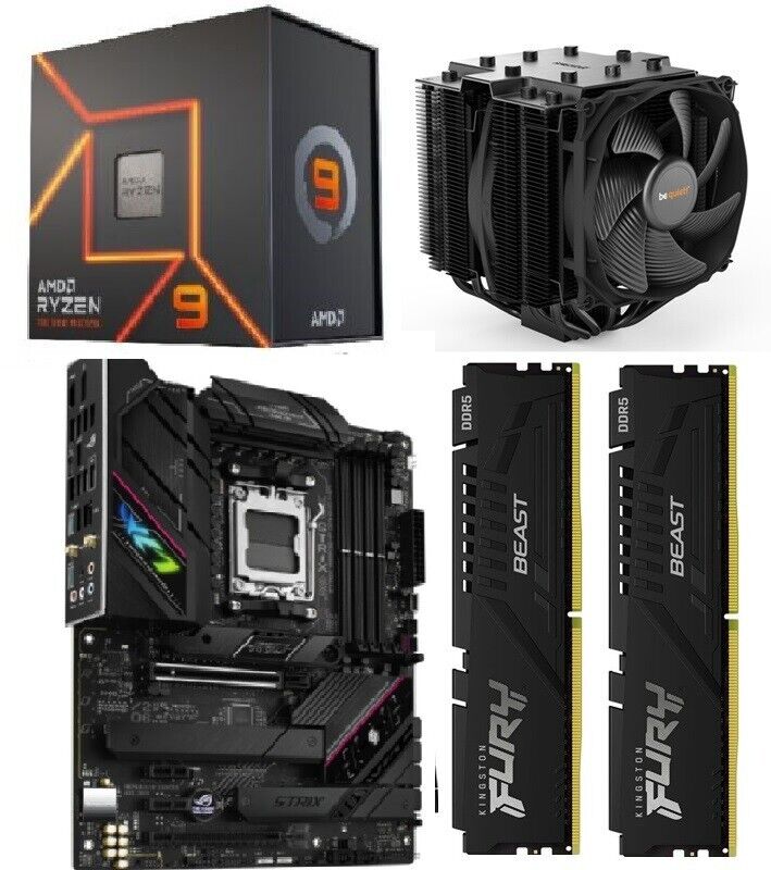 Aufrüstkit AMD Ryzen 9 7950X3D / ASUS ROG Strix B650E-F Gaming / 32GB RAM / WIFI